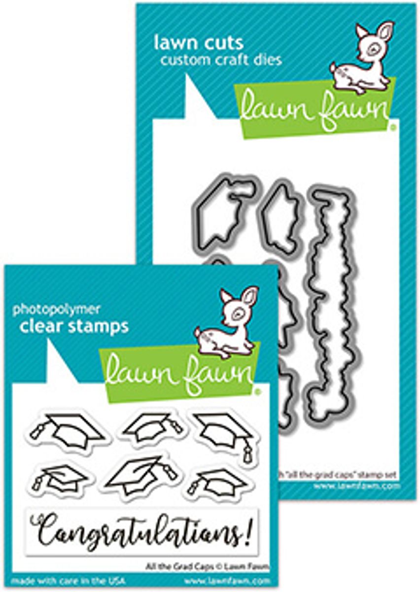 Lawn Fawn All the Grad Caps Bundle