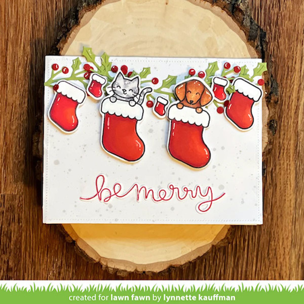 Lawn Fawn Pawsitive Christmas Stamp Set