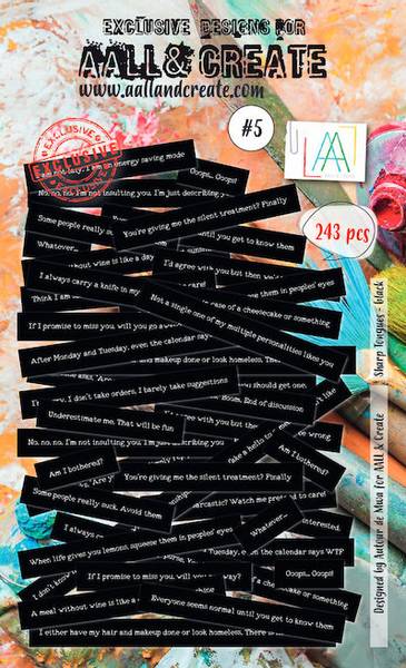 AALL & Create Ephemera Sharp Tongues Black
