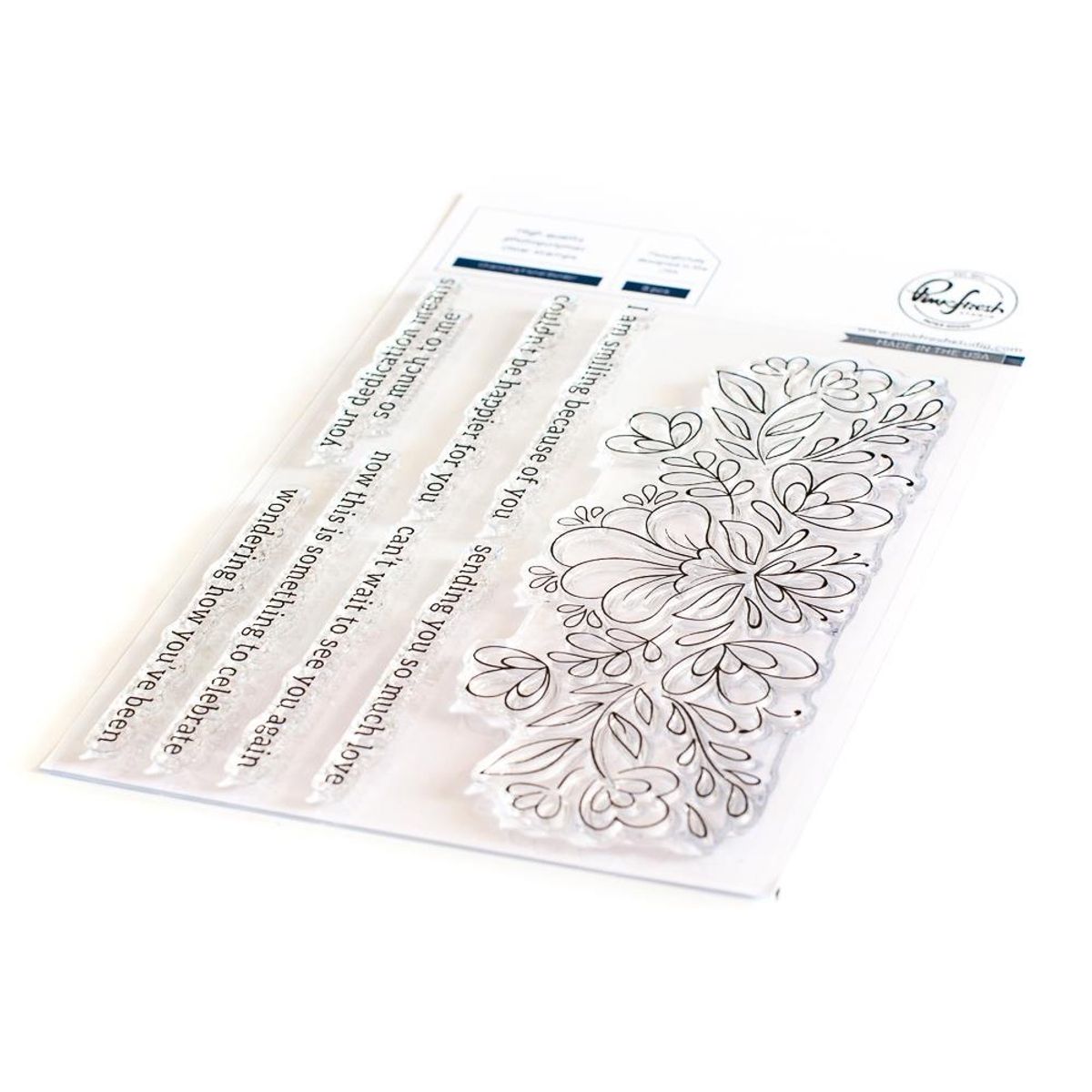 Pinkfresh Studio Charming Floral Border hot foil plate