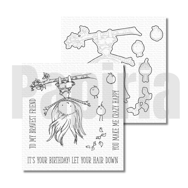 Hovedbilde MFT Let Your Hair Down stamp and die set