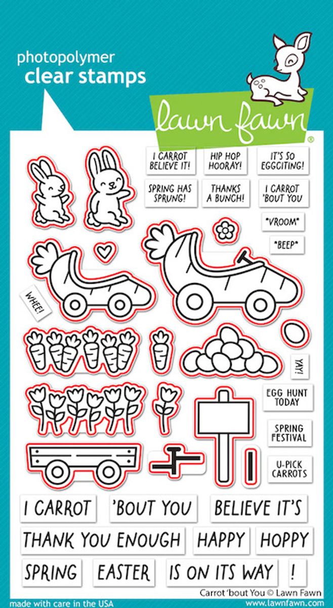 Lawn Fawn Carrot 'bout You Stamp Set