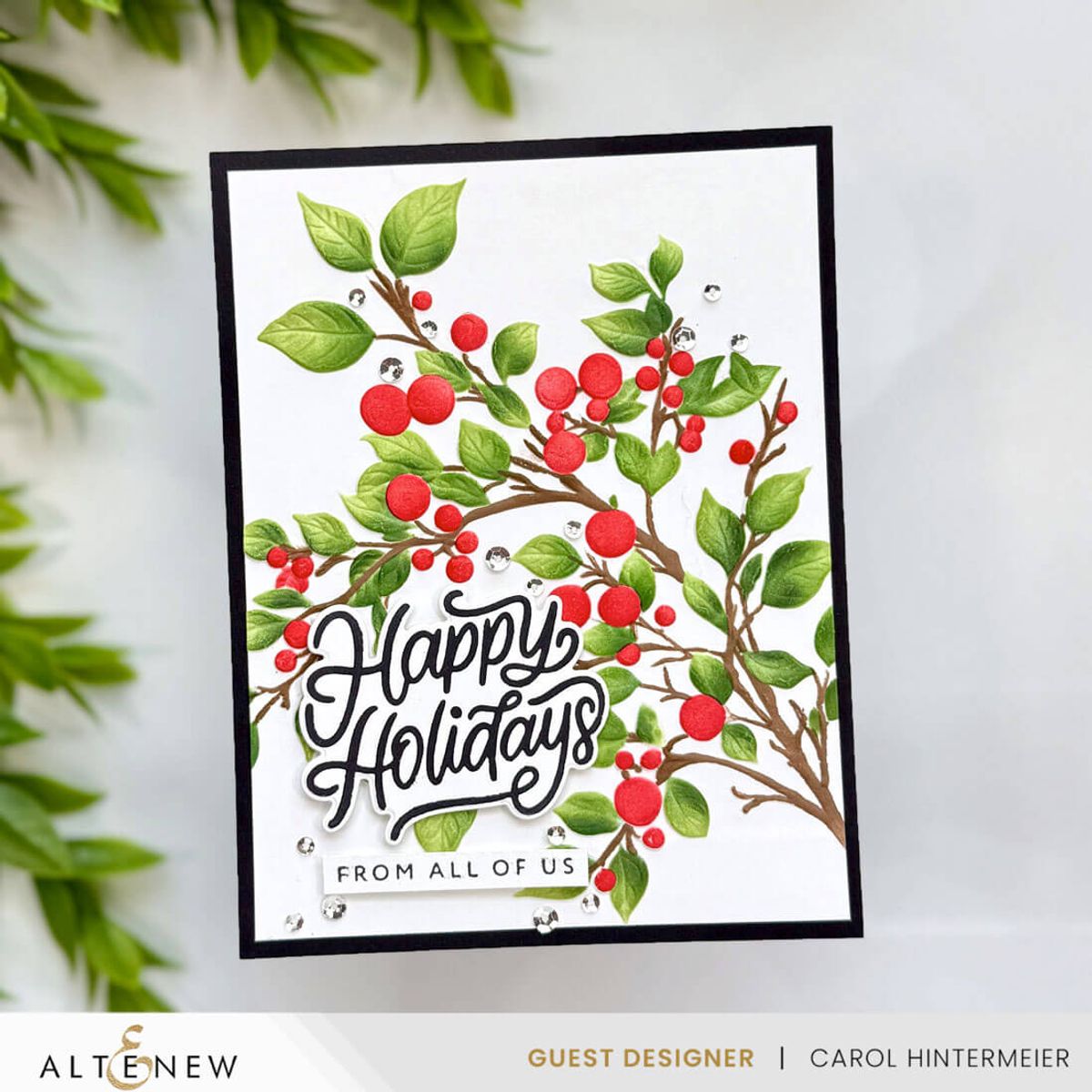 Altenew Lush Berry Branch 3D Embossing Folder Bundle