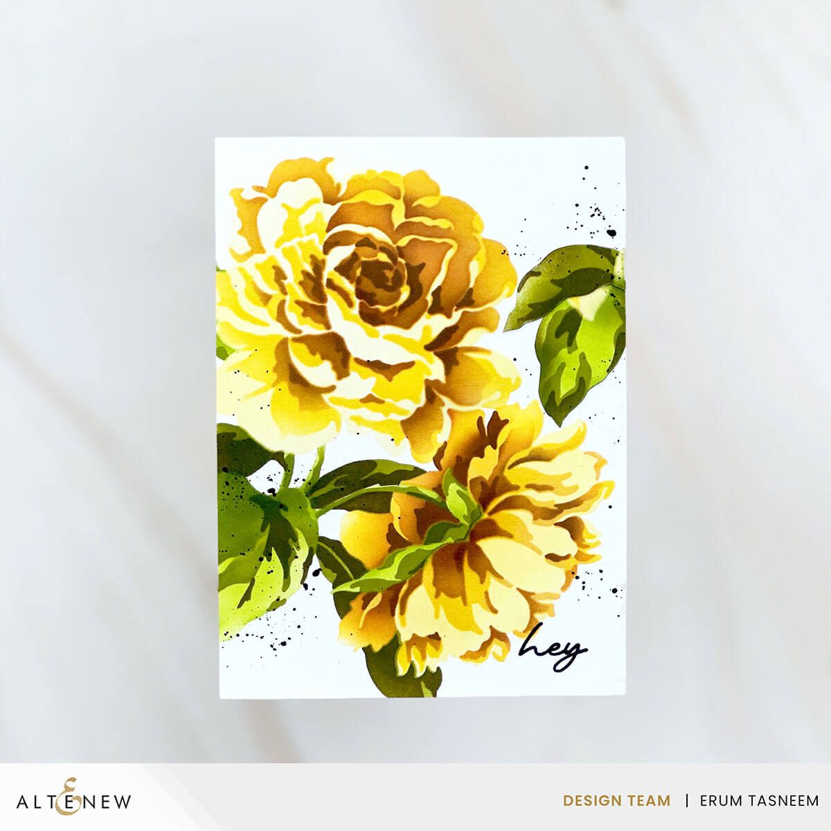 Altenew Stencil Art: Majestic Roses