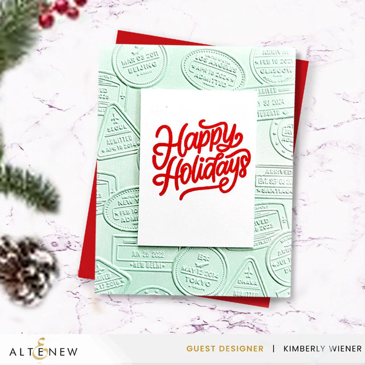 Altenew Wanderlust 3D Embossing Folder