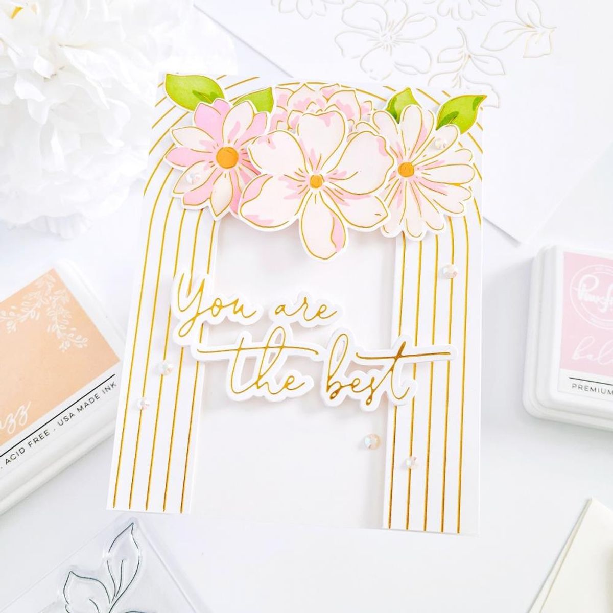Pinkfresh Studio Brighter Days hot foil plate