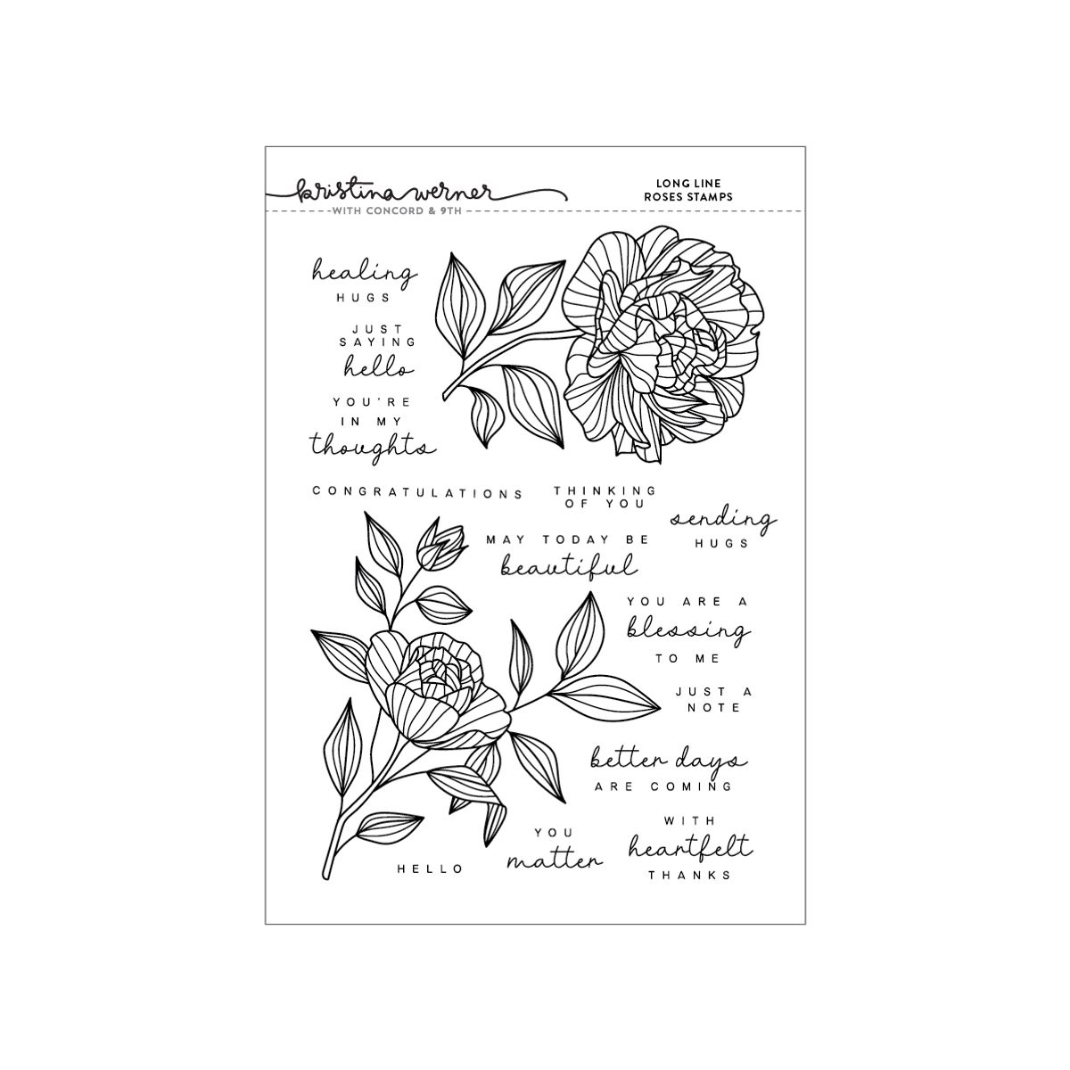 Kristina Werner Long Line Roses Bundle