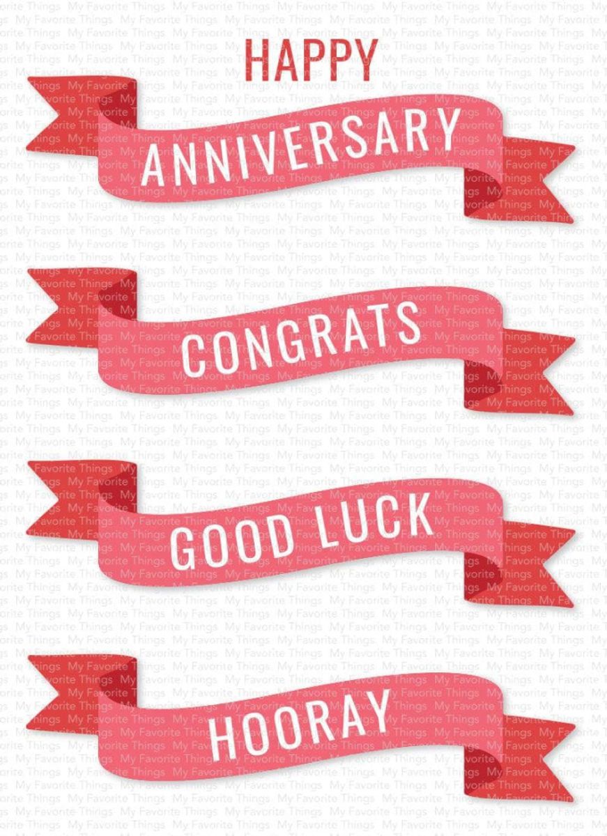 MFT Banner Day Celebrations stamp & die bundle