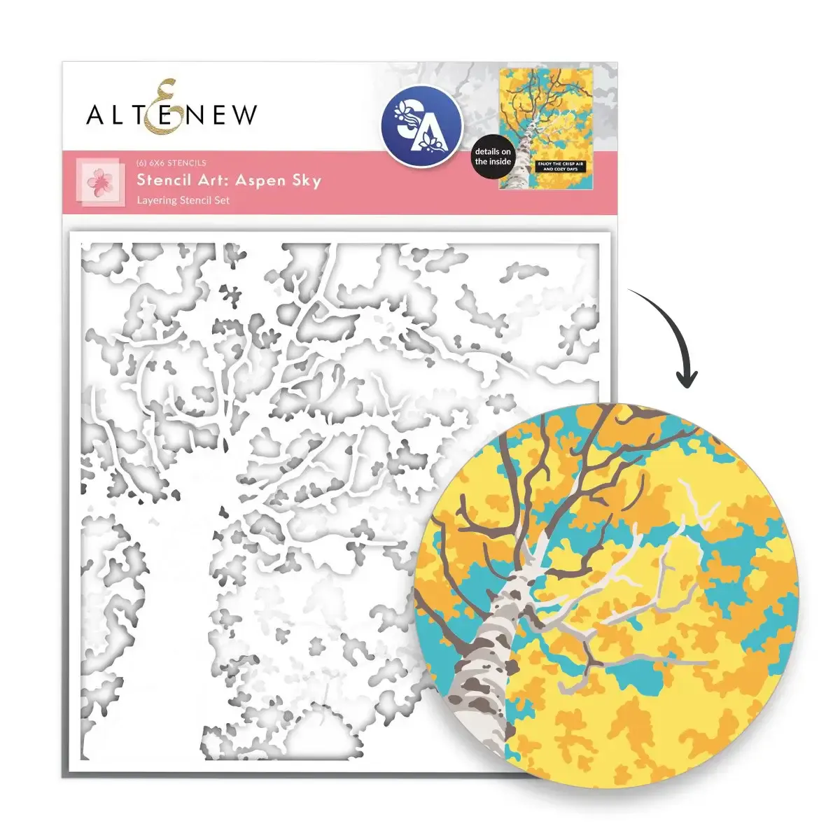 Stencil Art: Aspen Sky