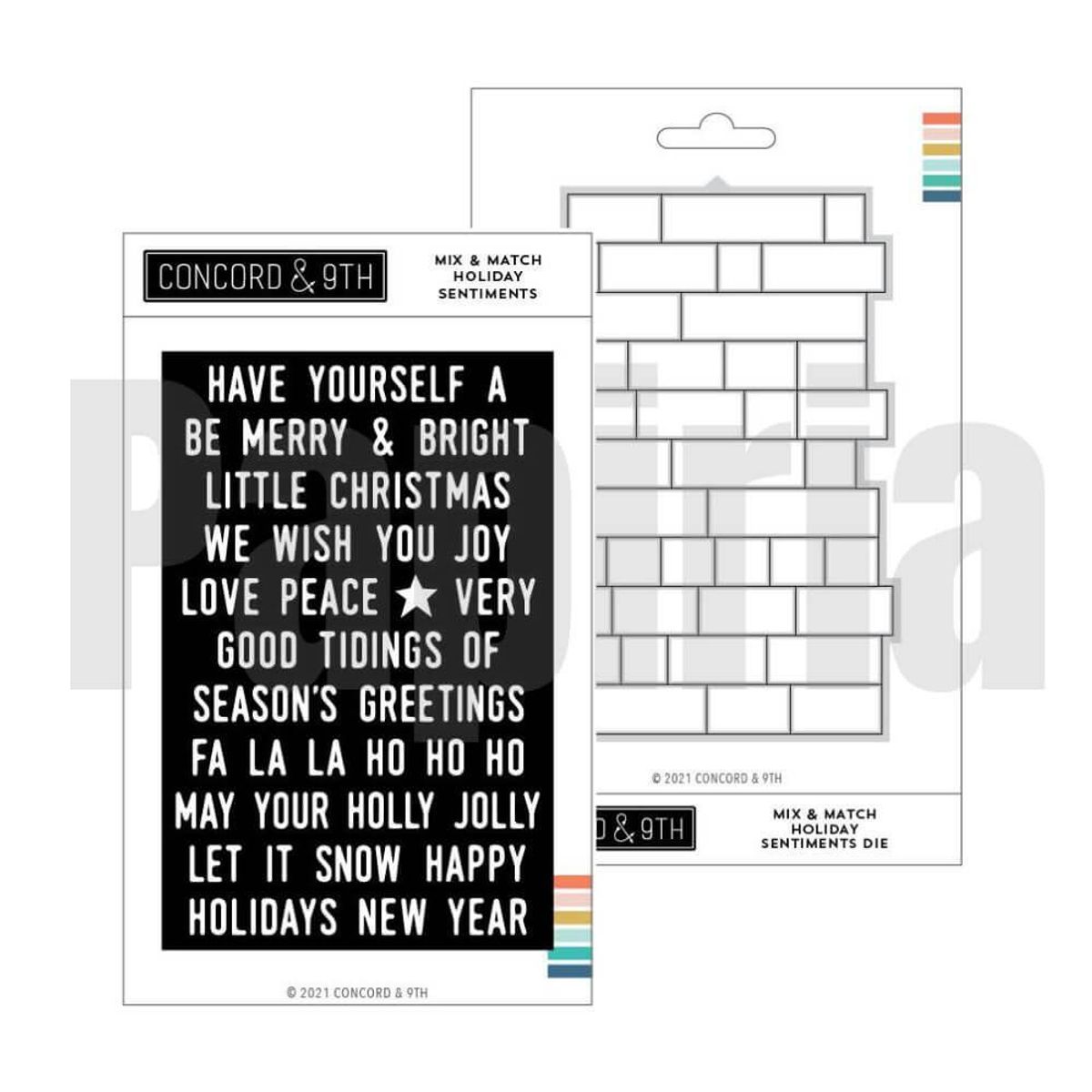 Concord & 9th Mix & Match Holiday Sentiments Bundle