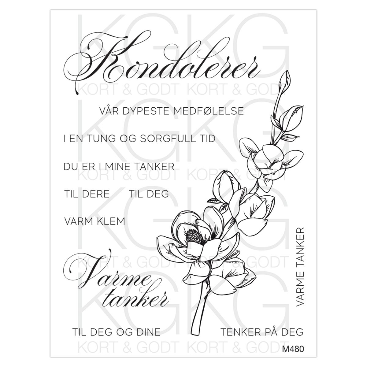 Kort og Godt stempel M-480