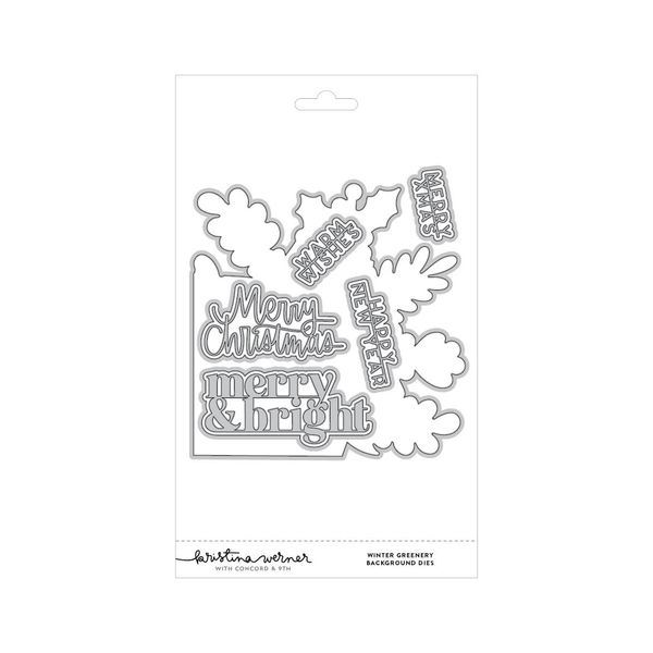 Hovedbilde Kristina Werner Winter Greenery Background Dies