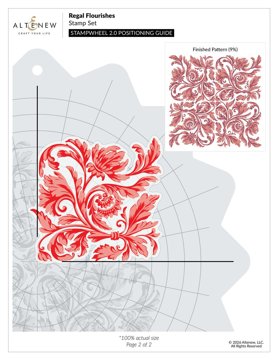 Altenew Regal Flourishes Stamp & Die Set