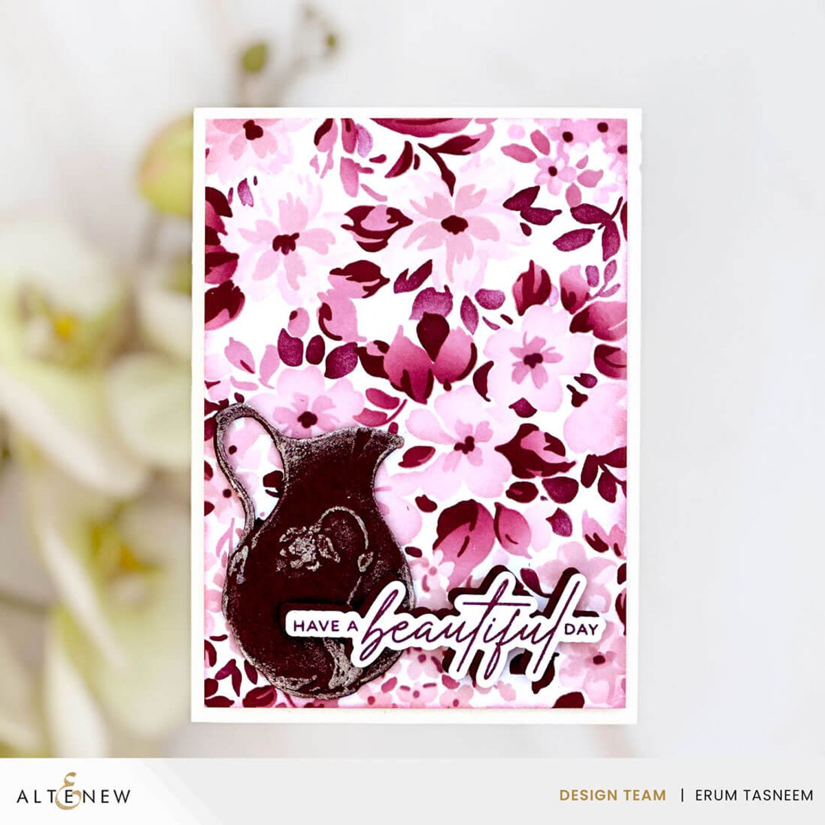 Altenew Ditsy Flowers Wallpaper Layering Stencil Set