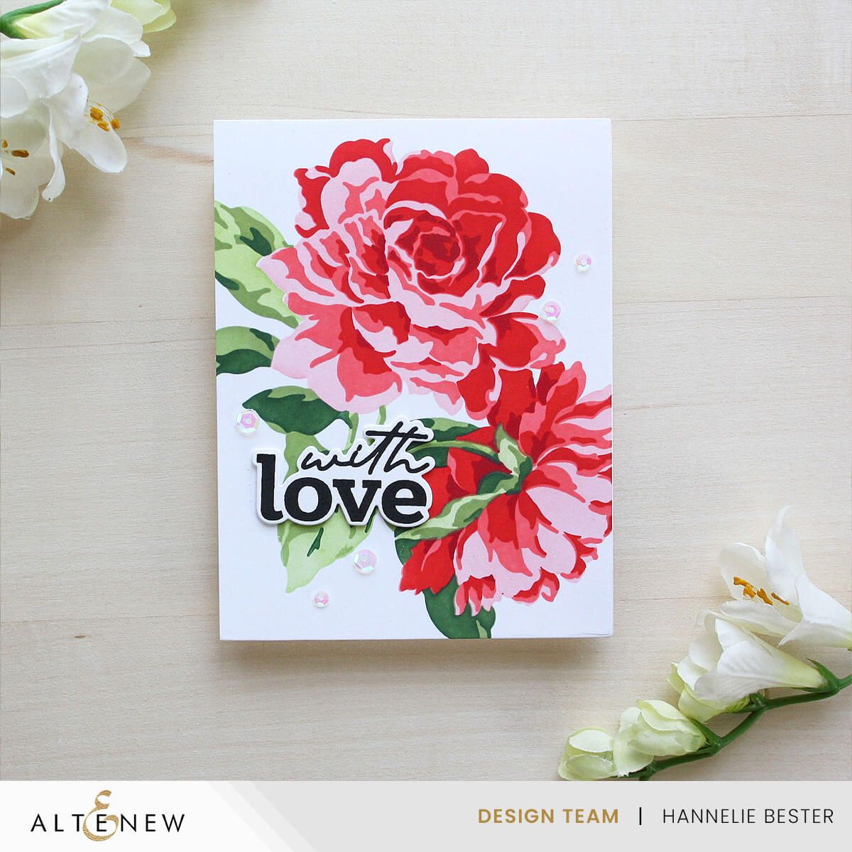Altenew Stencil Art: Majestic Roses