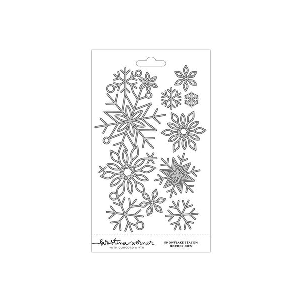 Hovedbilde Kristina Werner Snowflake Season Border Dies