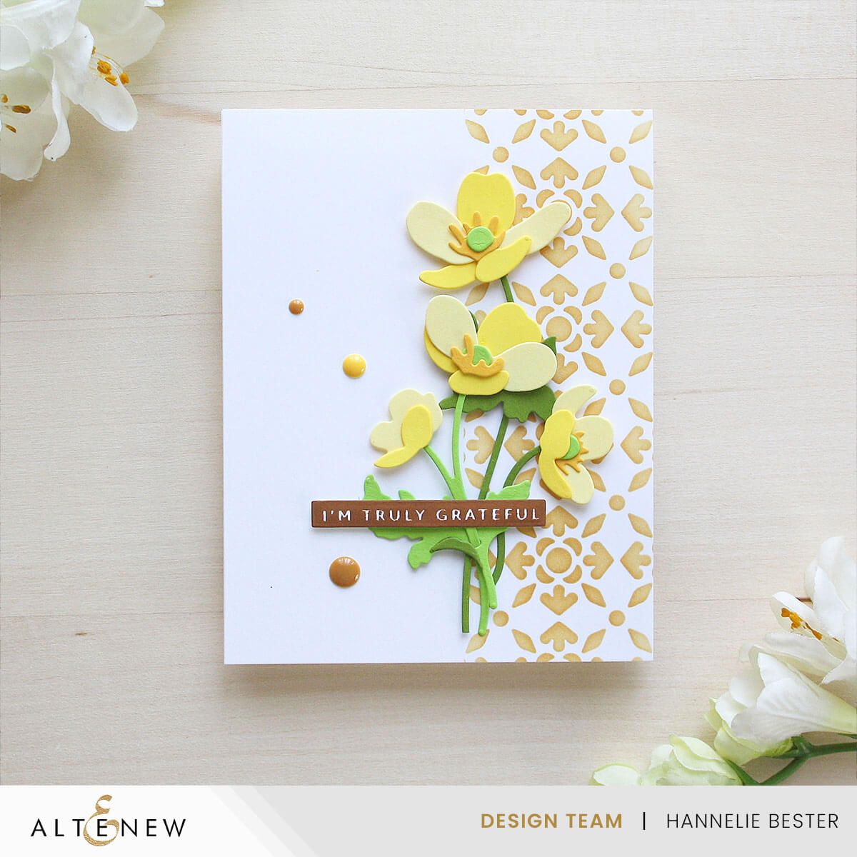 Altenew Serene Lattice Stencil