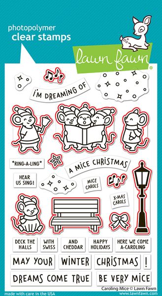 Hovedbilde Lawn Fawn Caroling Mice Dies