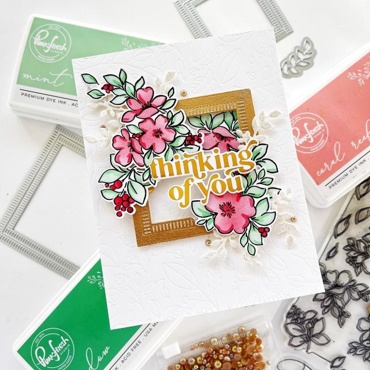 Pinkfresh Studio In the Meadow layering stencils