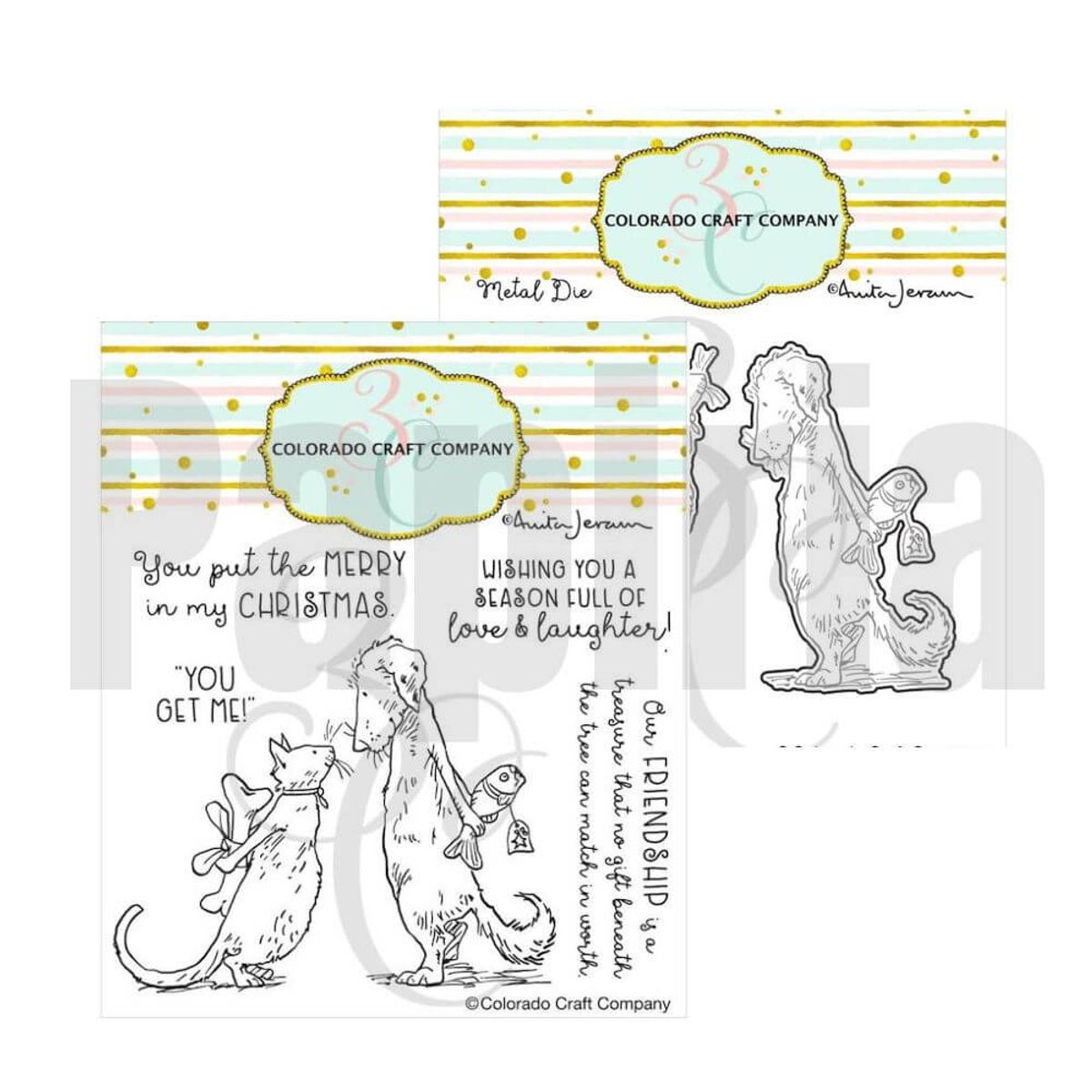 3C/ Anita Jeram Gift Exchange stamp and die set