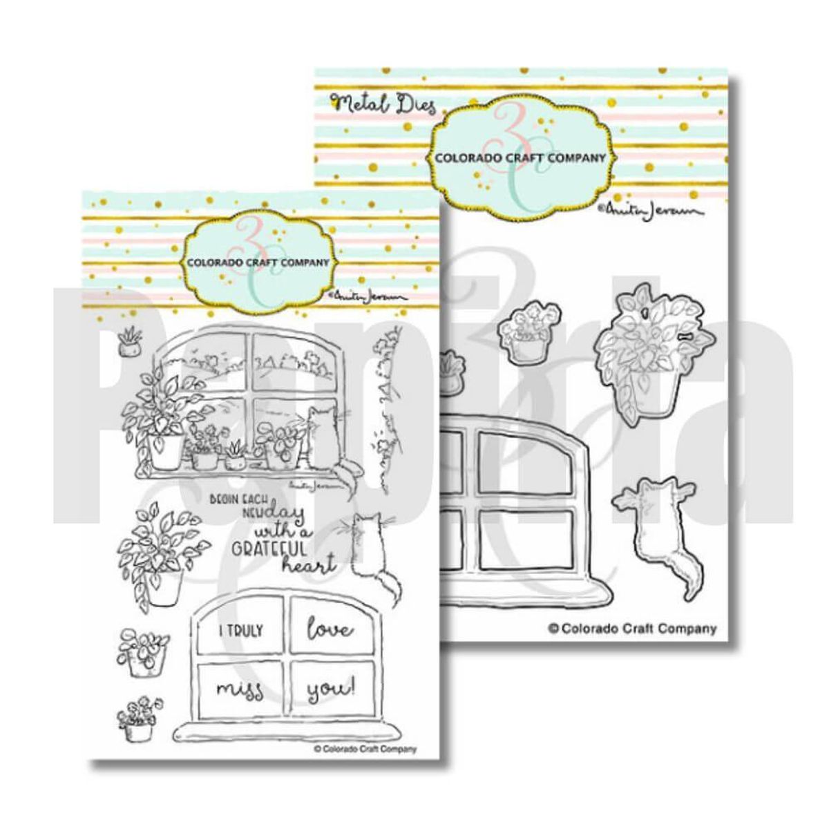 3C/ Anita Jeram New Day Windowsill stamp and die set