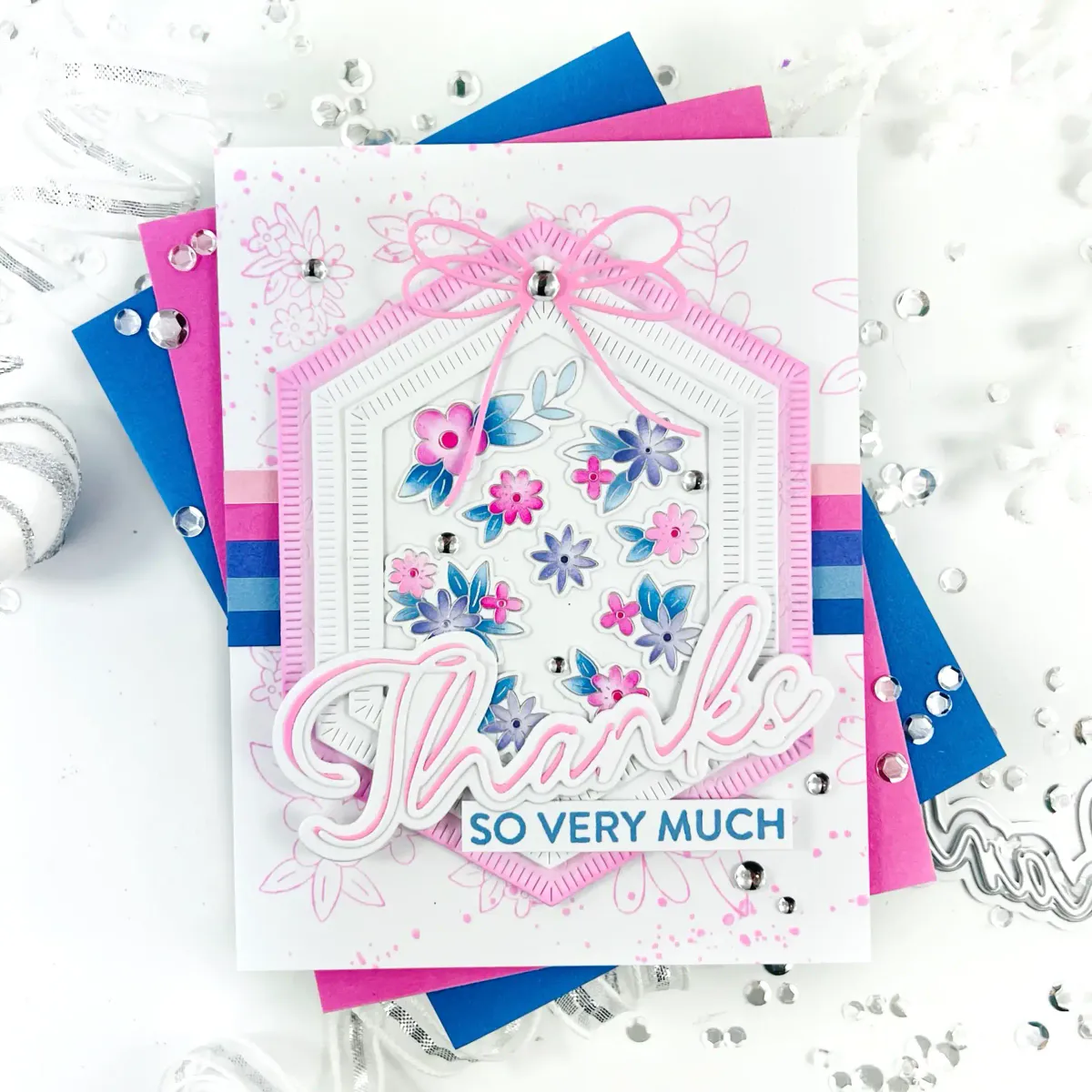 Pinkfresh Studio Basic Sentiments stamp set