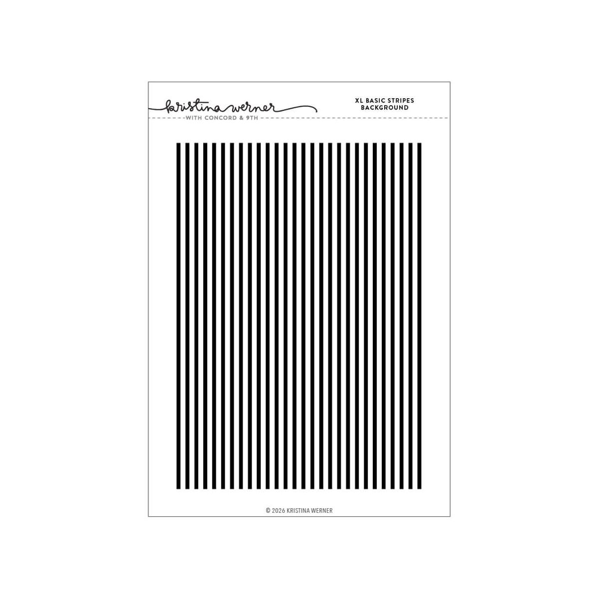 XL Basic Stripes Background Stamp