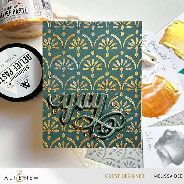 Hovedbilde Altenew Shimmer Relief Paste - Mayan Gold