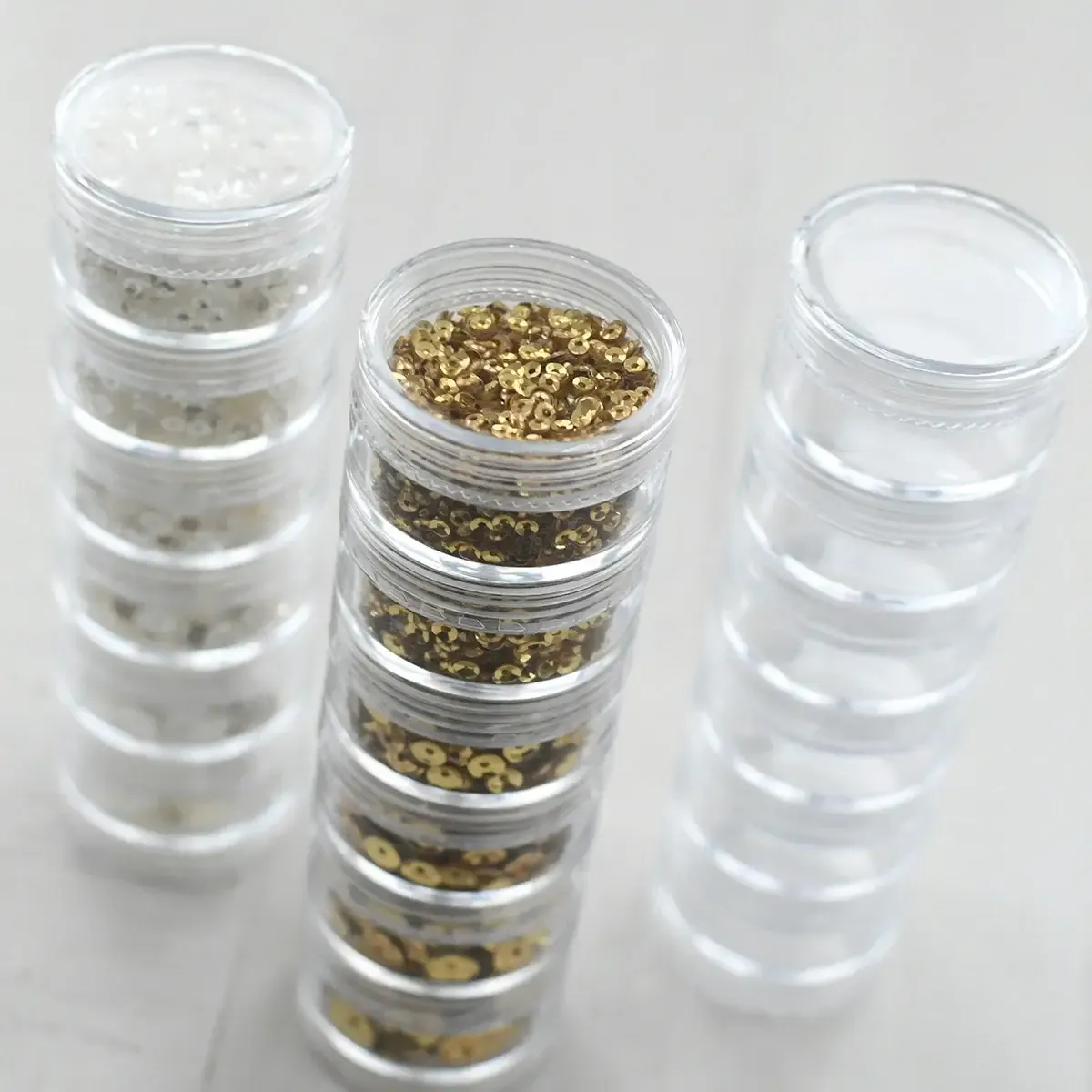 Sequin Storage Stackable Containers