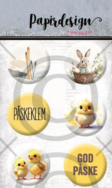 Hovedbilde Papirdesign Påske 3 Buttons
