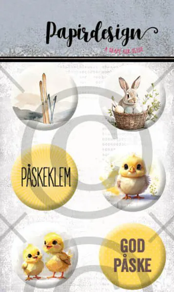 Hovedbilde Papirdesign Påske 3 Buttons