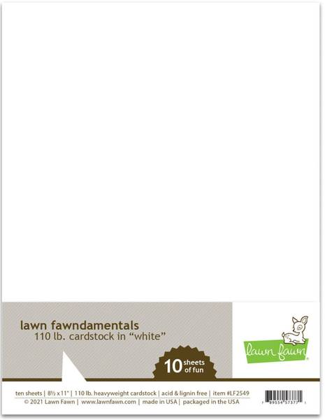 Hovedbilde Lawn Fawn Cardstock - White 110 lb.