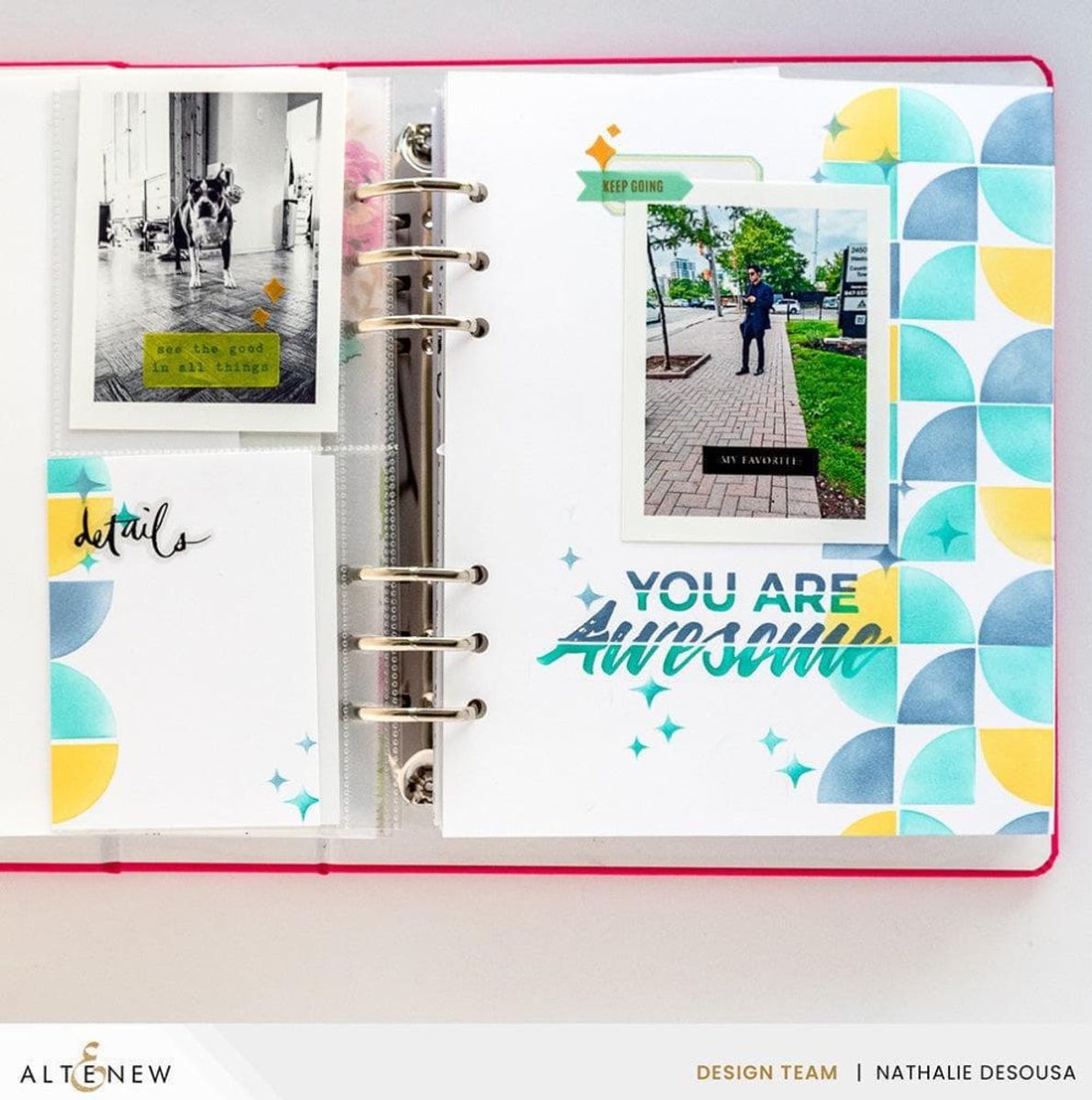 Altenew Chrome Sentiments Stencil