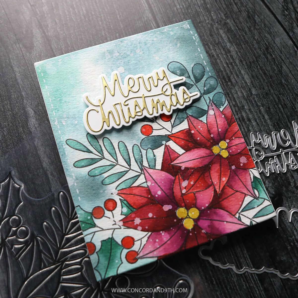 Kristina Werner Winter Greenery Background Bundle
