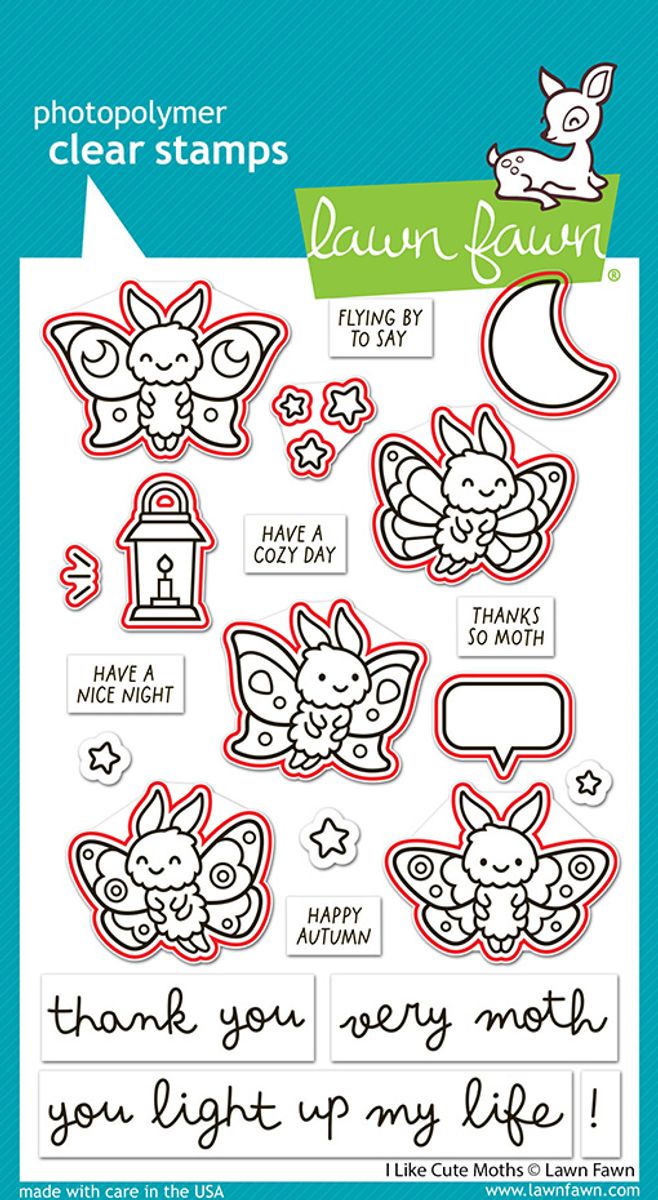 I Like Cute Moths Stamp Set