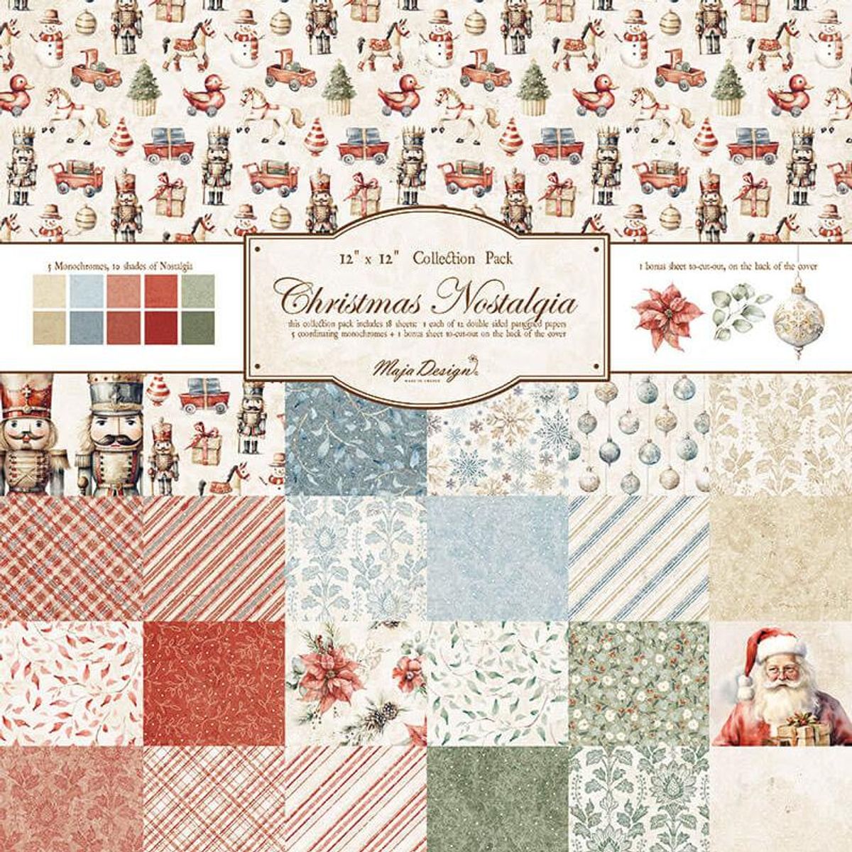 Maja Design Christmas Nostalgia 12'' x 12'' Collection Pack