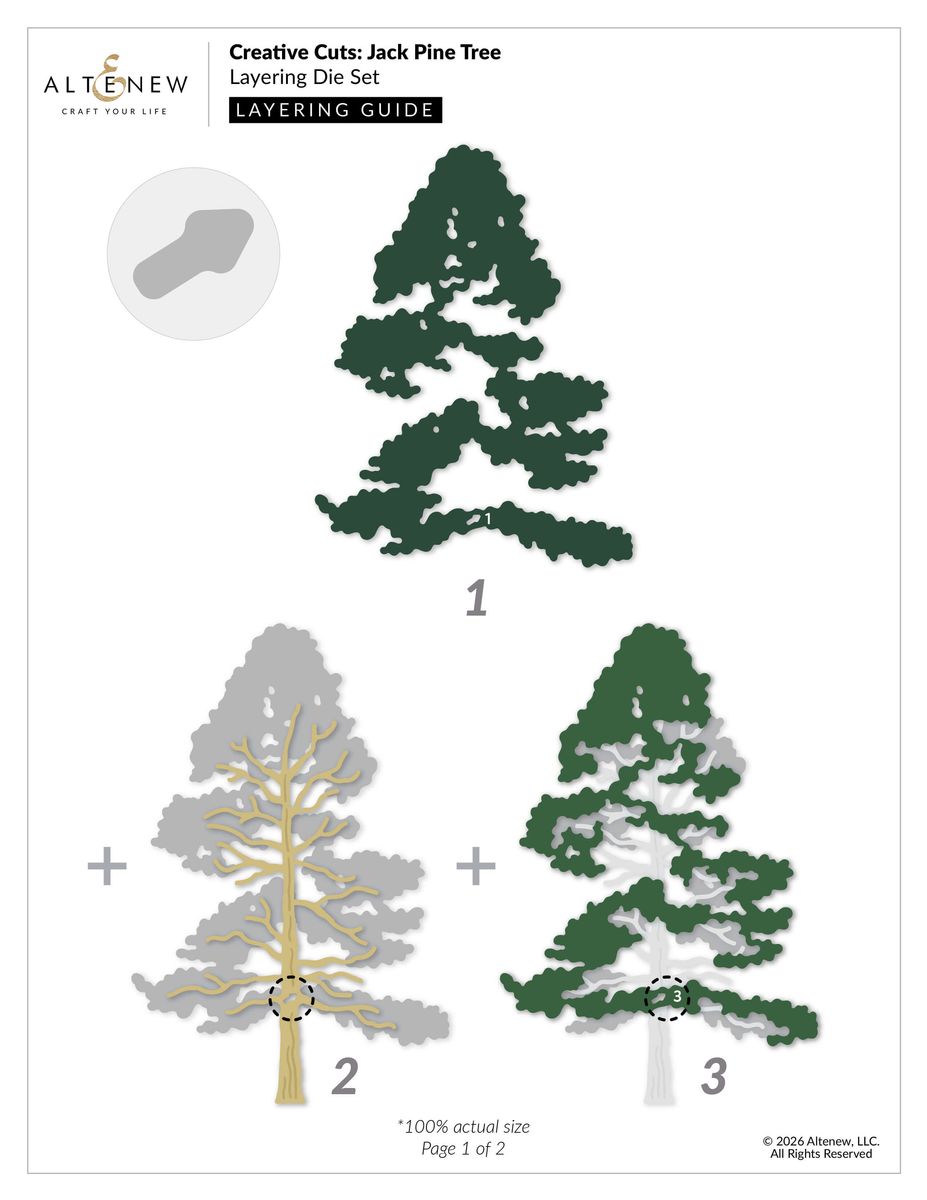 Creative Cuts: Jack Pine Tree Layering Die Set