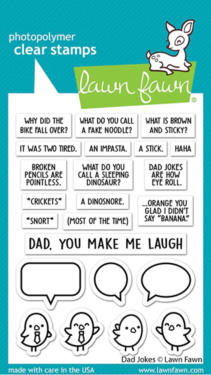 Lawn Fawn Dad Jokes Stamp Set