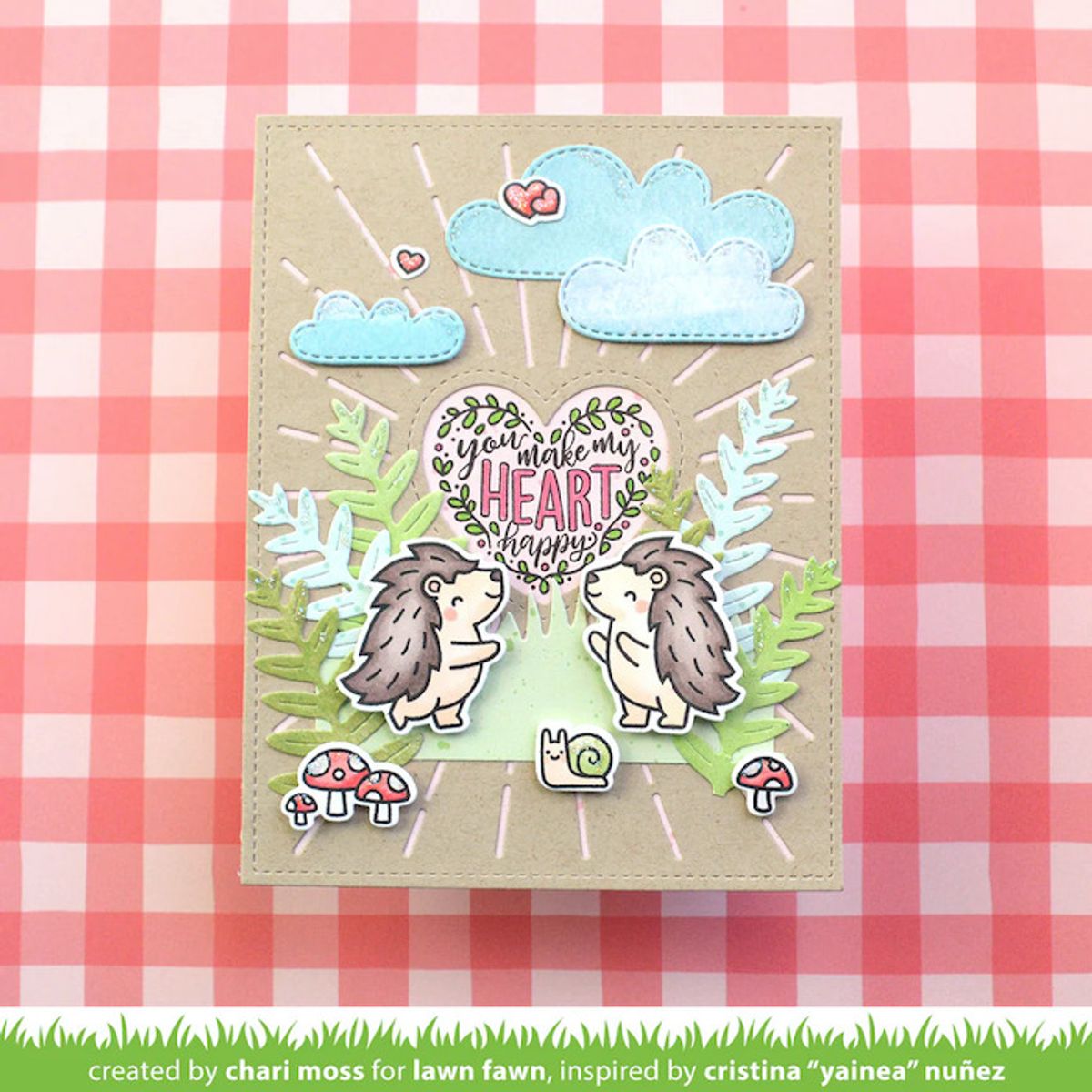 Lawn Fawn Magic Heart Messages Stamp Set