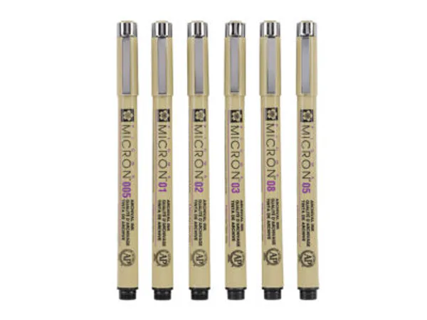 Hovedbilde Sakura Pigma Micron sett 6