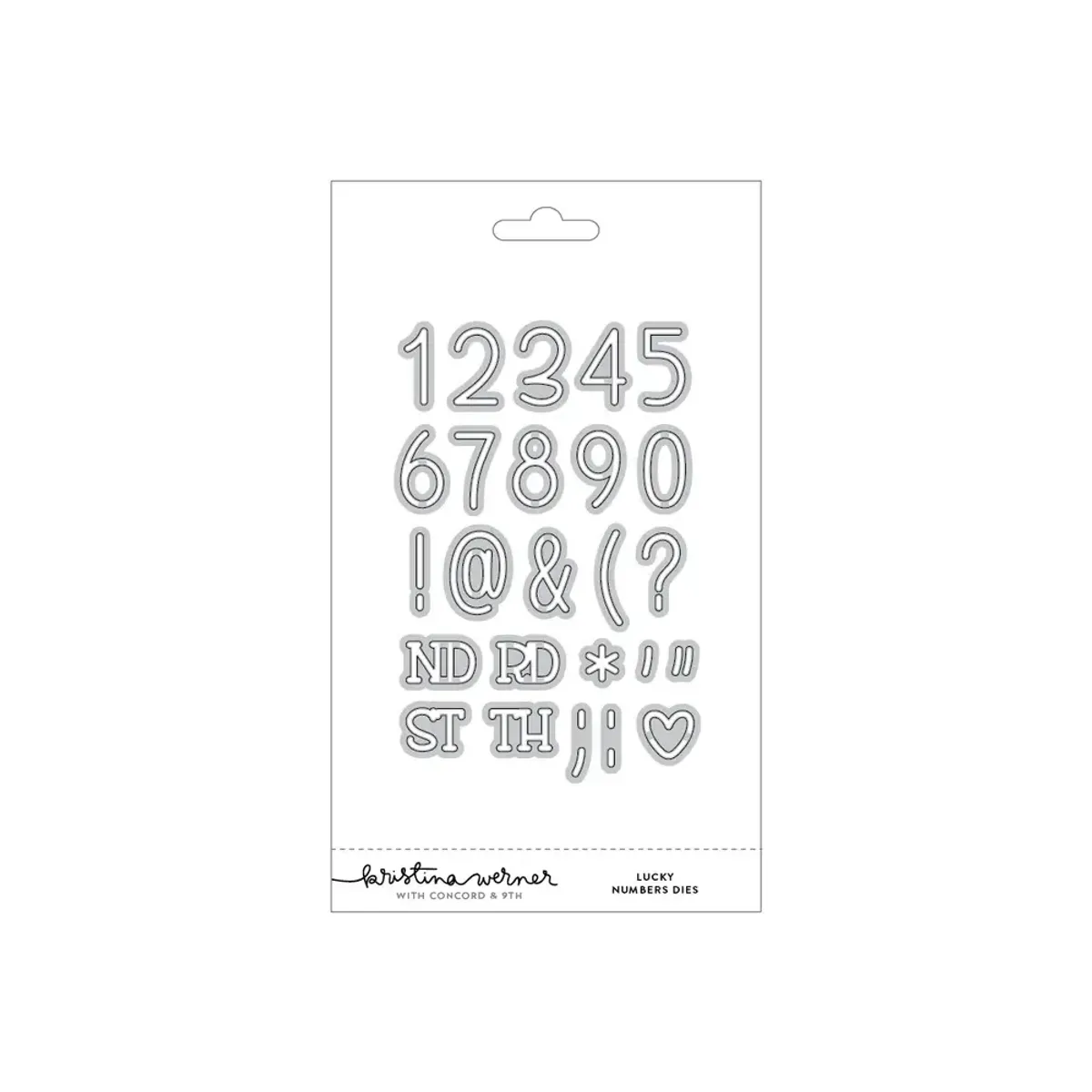 Kristina Werner Lucky Numbers Stamp Set