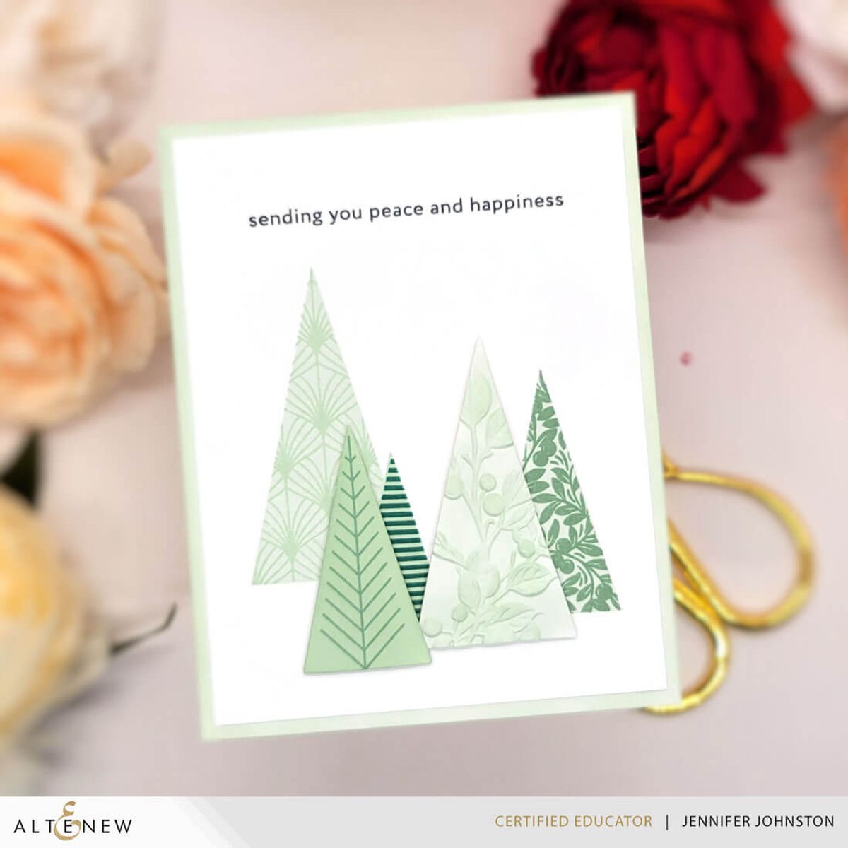 Altenew Festive Triangles Press Plates