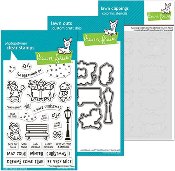 Hovedbilde Lawn Fawn Caroling Mice Bundle