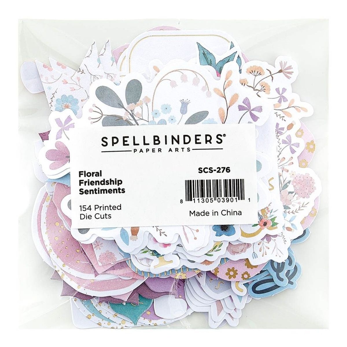 Spellbinders Floral Friendship Sentiments Die Cuts